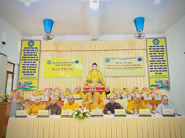 Ban Trị sự GHPGVN TP Quy Nhơn tổ chức Hội nghị tổng kết công tác Phật sự năm 2022